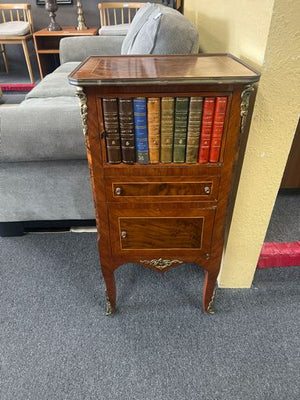 Vinatge Faux Book Door Cabinet