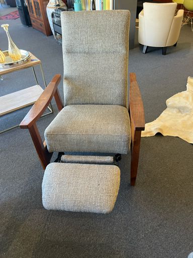Crate & Barrel Mid Century Modern Style Recliner