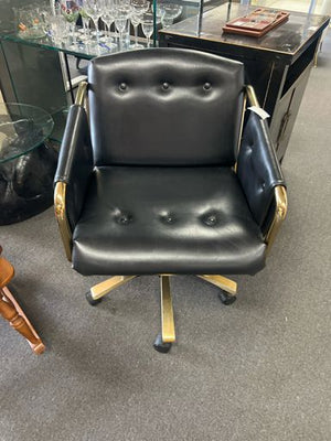 Mid Century Leather Desk Chair