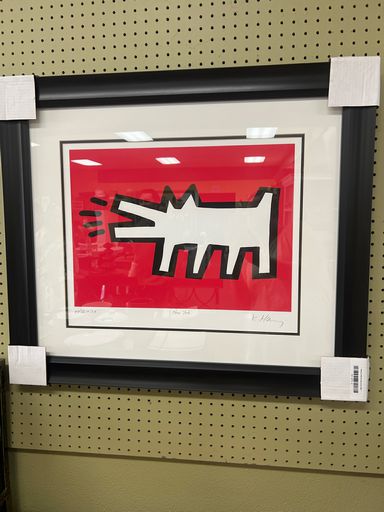 Haring Barking Dog Art