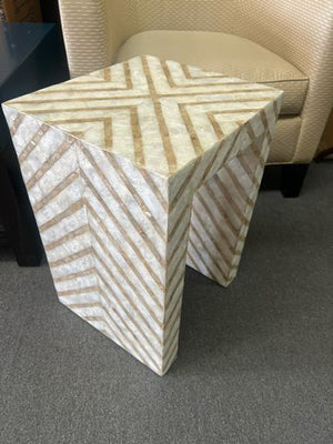 Capiz Shell End Table
