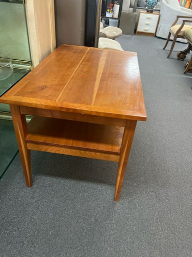 Akamai Woodworks Plank  Cherry Wood End Table