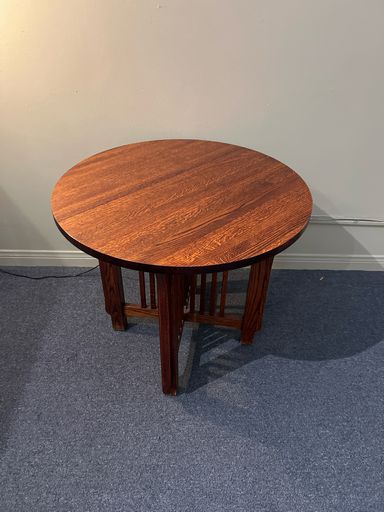 Craftsman Solid Oak End Table with Classic Mission Style
