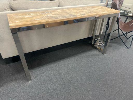 Modern Beach-Style Two-Shelf Console Table for Coastal Charm