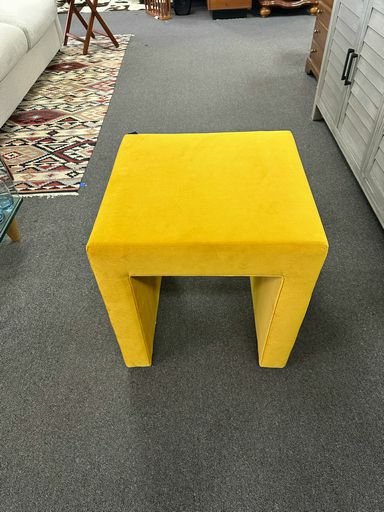 Modern D.V. KAP Ottoman Bench in Sunburst Yellow