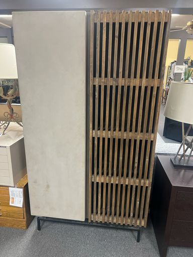 Modern Rustic Two-Door Armoire with Ample Storage Space