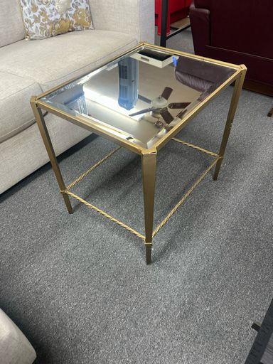 Modern Square Gold  End Table