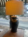Olivaris Brown Tuscan Table Lamp in Pottery Jug Design