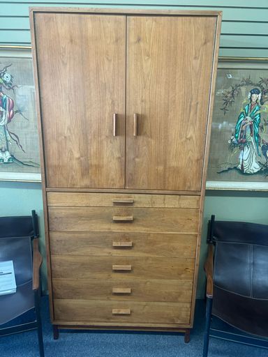 Richard Artschwager Mid Century High Boy Walnut Dresser