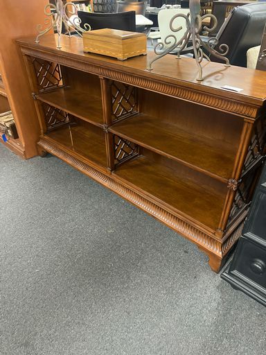 Sarreid, Ltd. Two Shelf Mahogany Bookcase