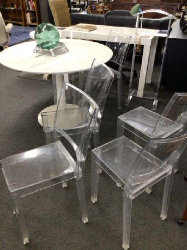 La Marie Ghost Chairs Set of 6 By Stark for Kartell Dining Chairs