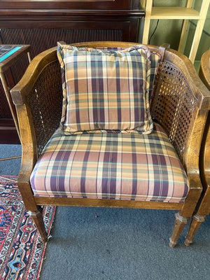 Vintage Cane Barrel Chair