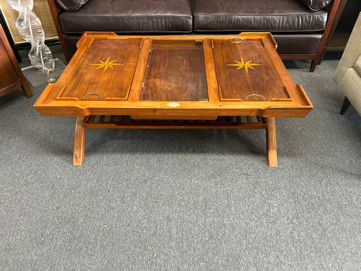Starbay Ceylan Modern Colonial Wood Coffee Table Decor Piece