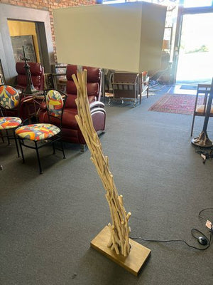 Tarago Rustic Style Driftwood Floor Lamp