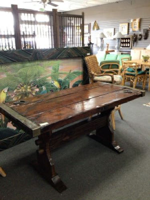 Custom Made Cargo Door Dining Table