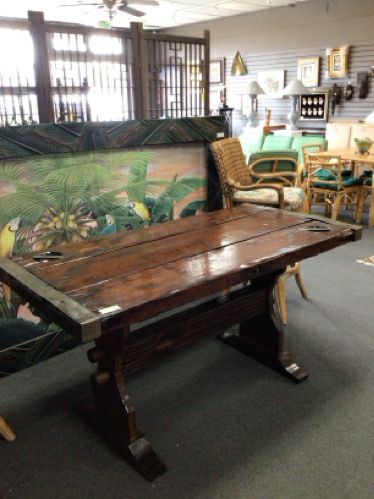 Custom Made Cargo Door Dining Table