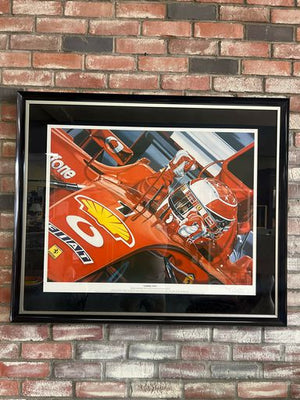 Race Car Driver Signed Art