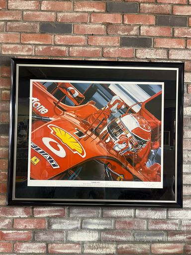 Race Car Driver Signed Art