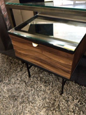 Scan Mirrored Top End Table