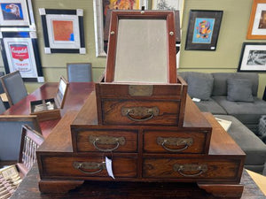 Asian Vanity Table Top Jewelry Chest